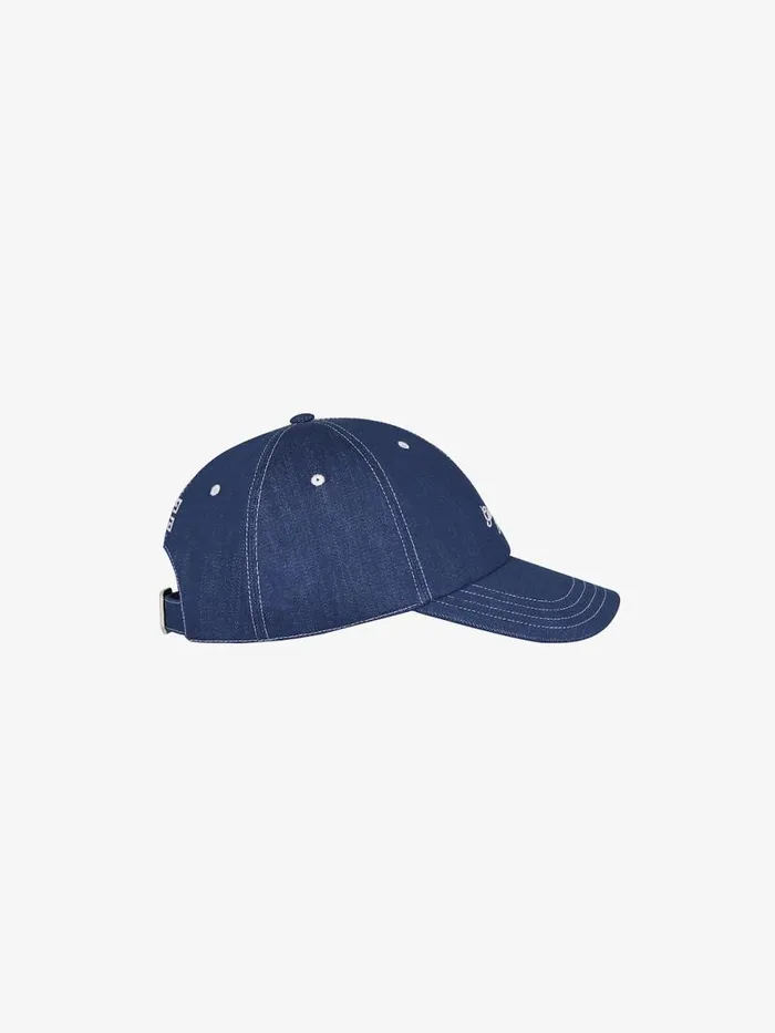 1952 Embroidered Cap In Denim Purpleblue Men Givenchy Beanies and Caps