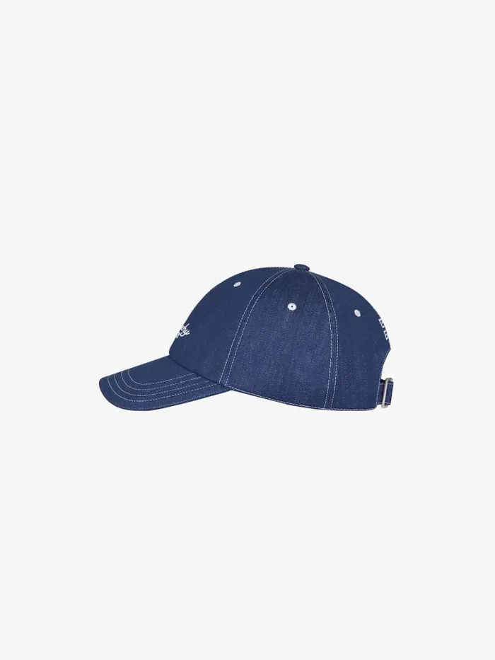 1952 Embroidered Cap In Denim Purpleblue Men Givenchy Beanies and Caps