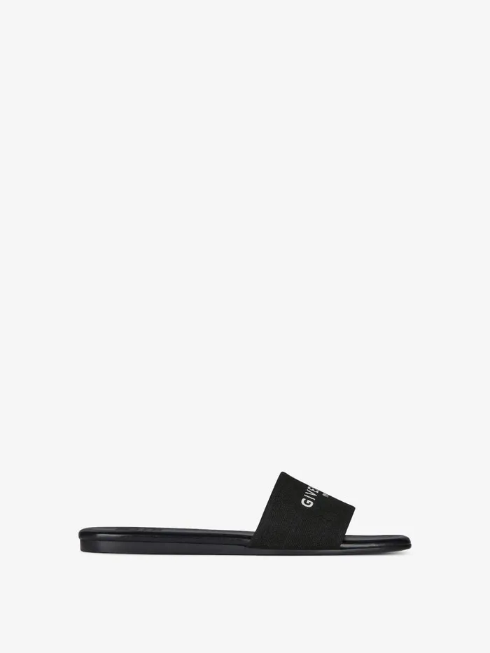 4g Flat Mules In Canvas Black Women Givenchy Slides and Sandals