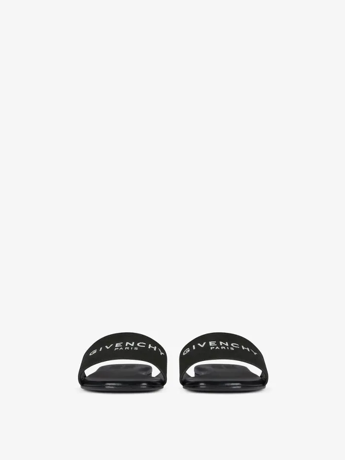 4g Flat Mules In Canvas Black Women Givenchy Slides and Sandals