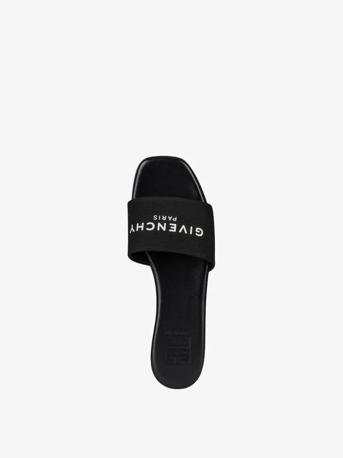 4g Flat Mules In Canvas Black Women Givenchy Slides and Sandals