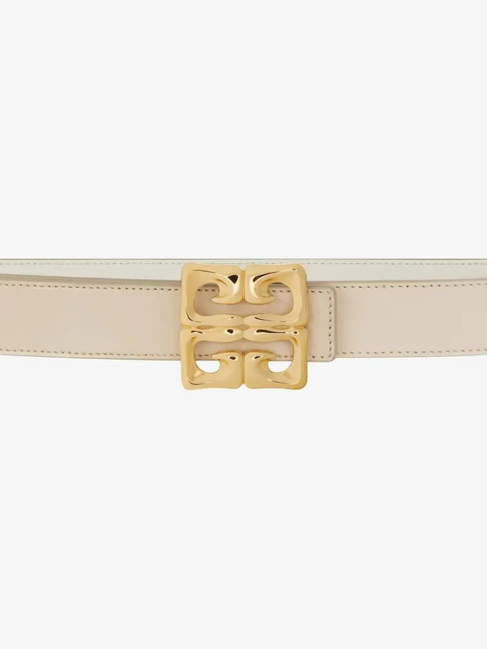 4g Liquid Reversible Belt In Box Leather Natural Beige Women Givenchy Belts