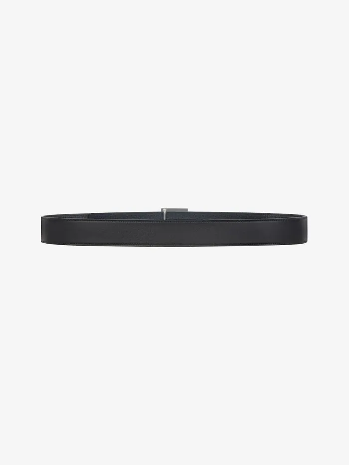 4g Reversible Belt In Leather Blackdark Blue Men Givenchy Belts