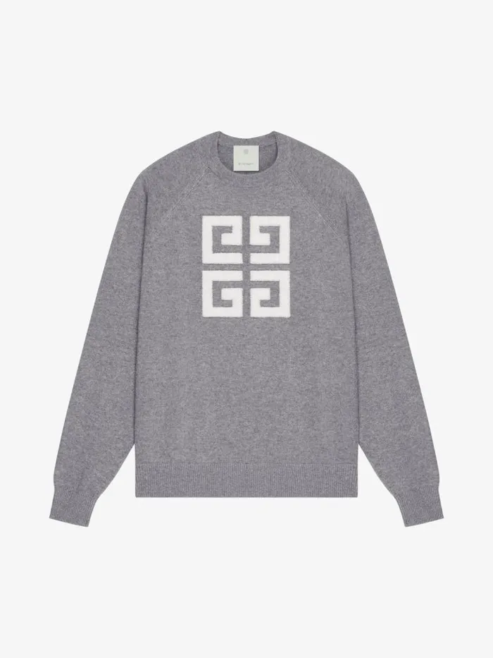 4g Sweater In Cashmere Greyecru Women Givenchy Sweaters