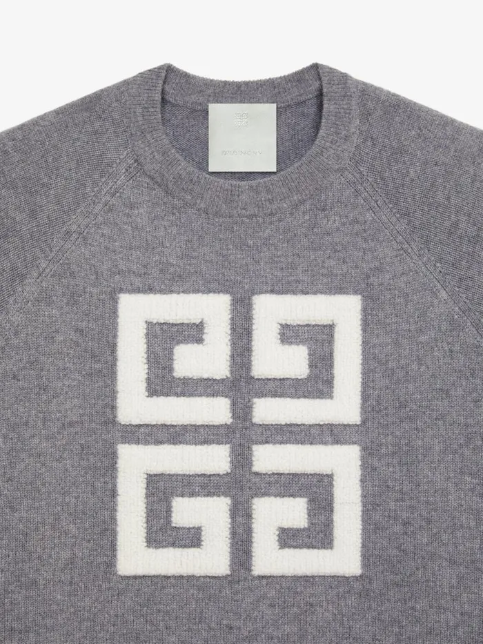 4g Sweater In Cashmere Greyecru Women Givenchy Sweaters