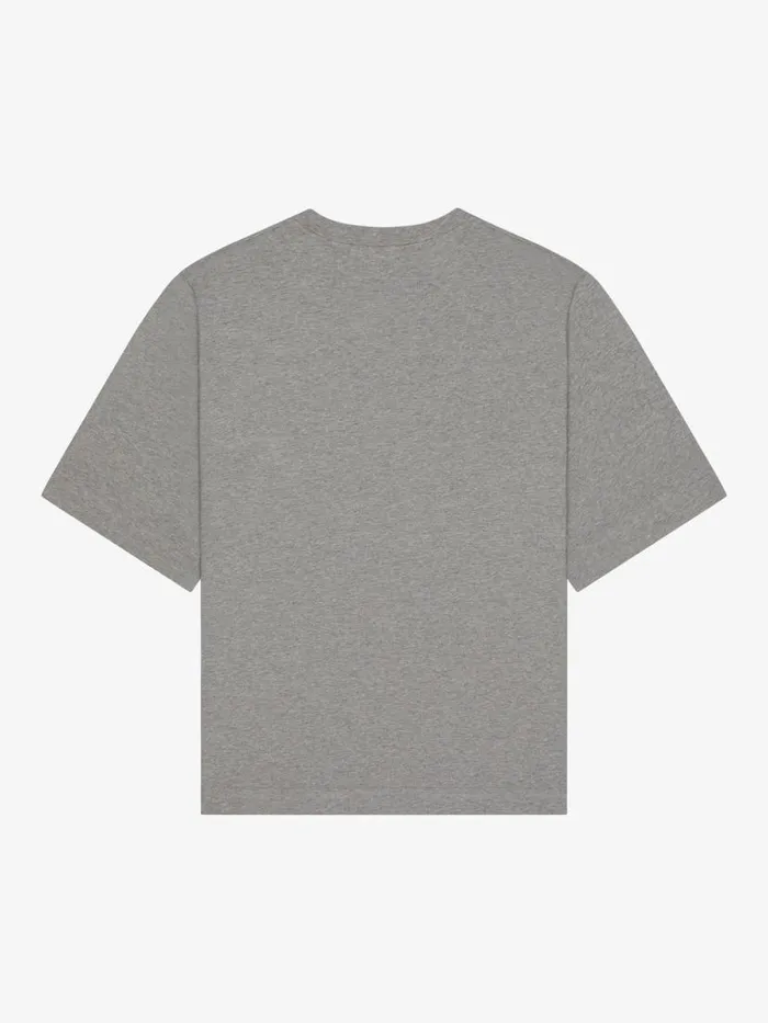 4g TShirt In Cotton Light Grey Melange Men Givenchy TShirts