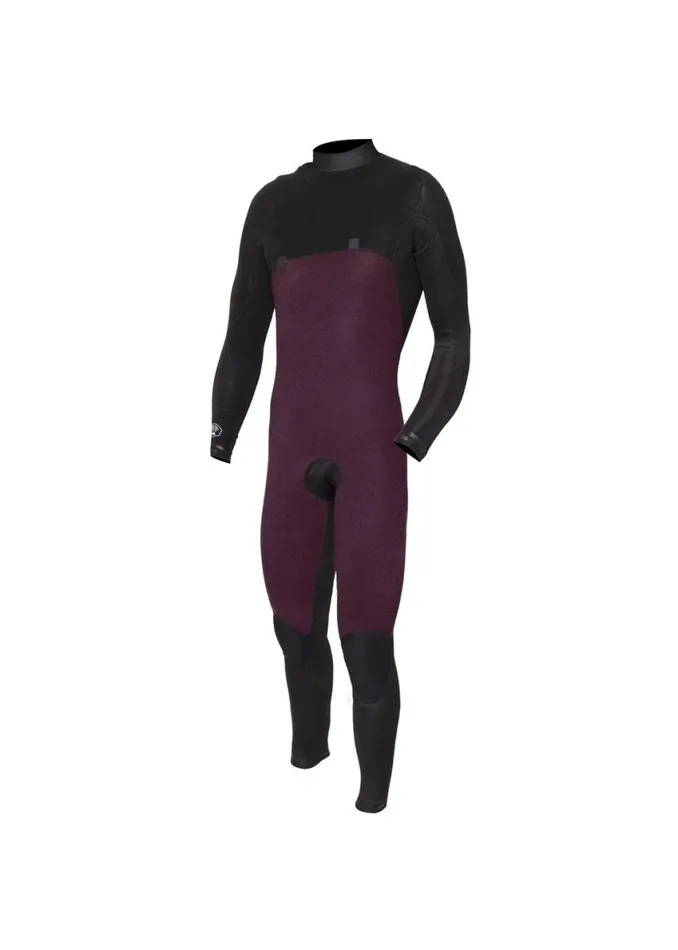 7 Seas Comp 32 Full Chest Zip Graphite Men Vissla Wetsuits
