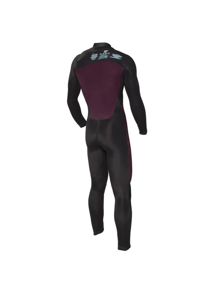 7 Seas Comp 32 Full Chest Zip Graphite Men Vissla Wetsuits