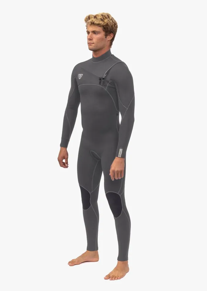 7 Seas Comp 32 Full Chest Zip Graphite Men Vissla Wetsuits
