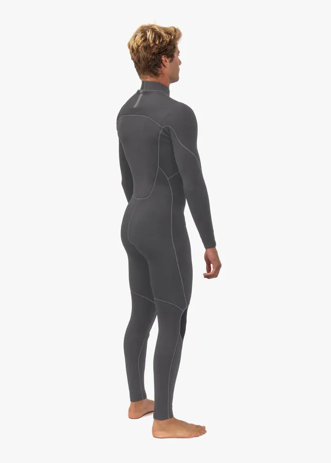 7 Seas Comp 32 Full Chest Zip Graphite Men Vissla Wetsuits