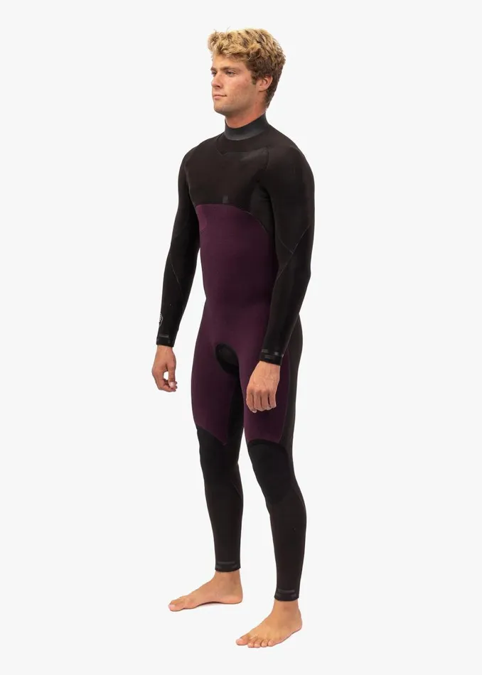 7 Seas Comp 32 Full Chest Zip Graphite Men Vissla Wetsuits