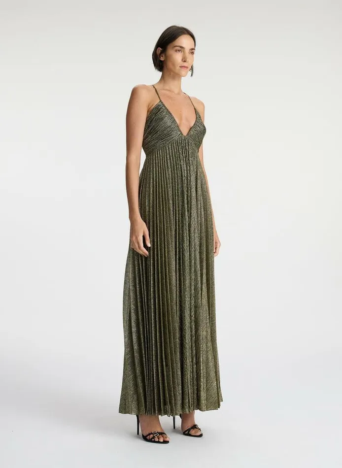 Accessories Women ALC Angelina II Metallic Pleated Dress Gold Accessories Women ALC Angelina II Metallic Pleated Dress Gold
