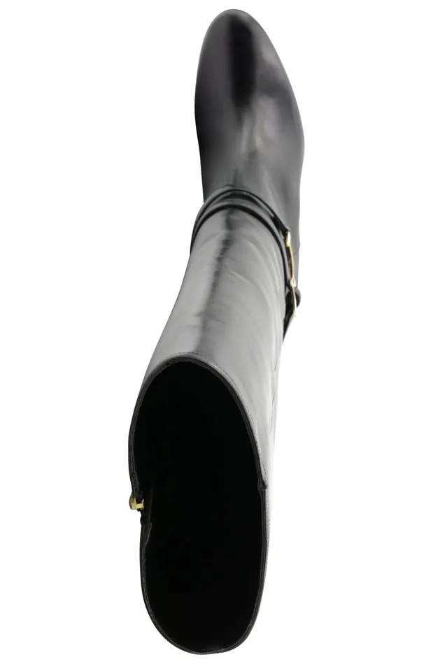 Adriana Knee High Block Heel Leather Boot 8211 Black Women Bruno Magli Boots Adriana Knee High Block Heel Leather Boot 8211 Black Women Bruno Magli Boots