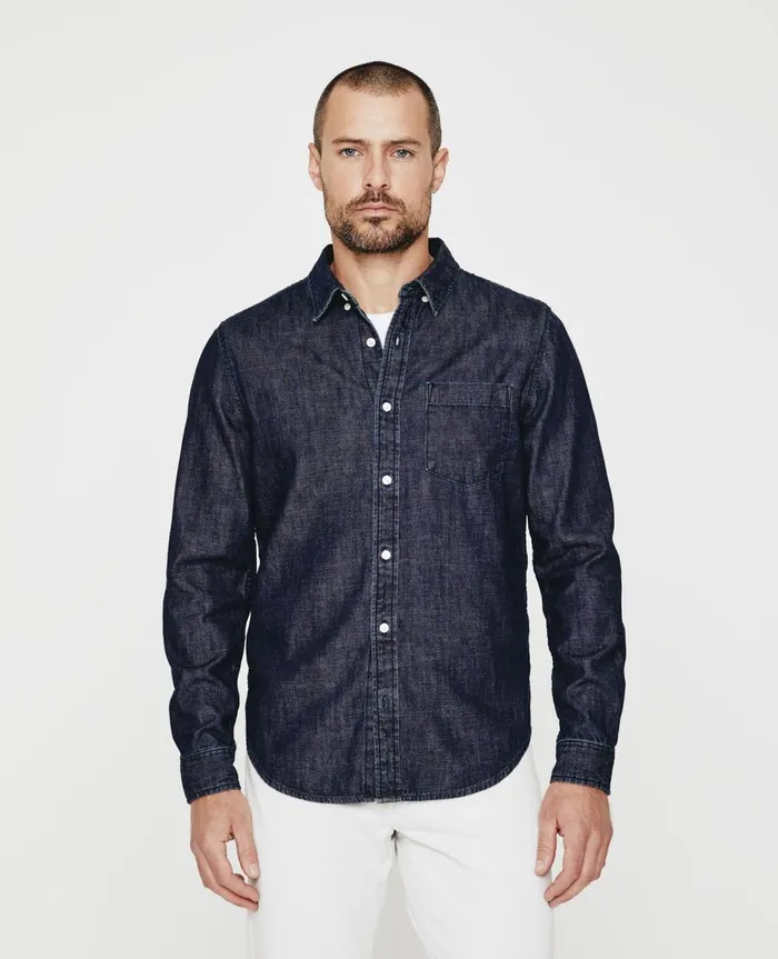 AG Jeans Aiden Classic Shirt Bleak Men Shirts
