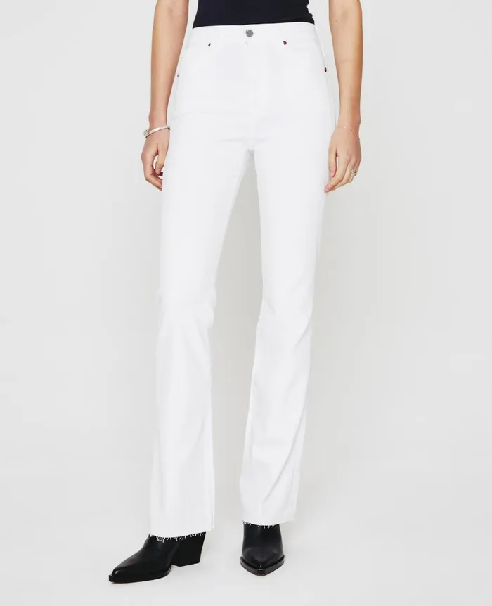 AG Jeans Alexxis Boot Authentic White Women Denim AG Jeans Alexxis Boot Authentic White Women Denim