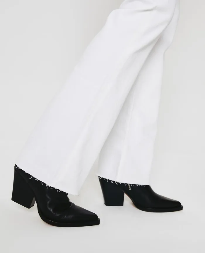 AG Jeans Alexxis Boot Authentic White Women Denim AG Jeans Alexxis Boot Authentic White Women Denim