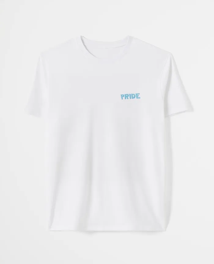 AG Jeans Bryce Crew Pride Is Belonging True White WomenMen Tees and Tanks AG Jeans Bryce Crew Pride Is Belonging True White WomenMen Tees and Tanks