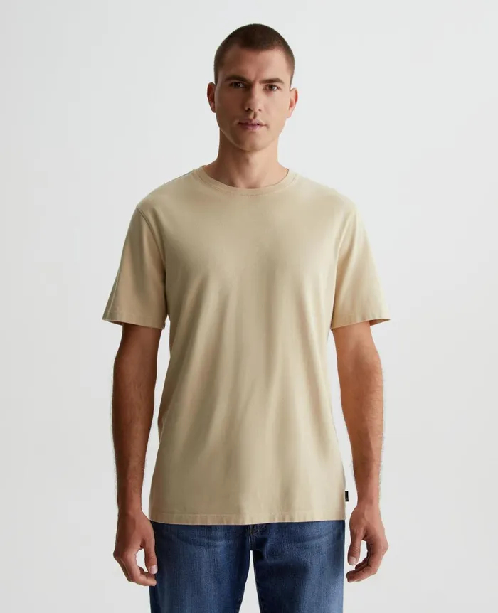 AG Jeans Bryce Crew Wheat Fields Men Tees