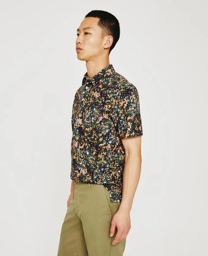 AG Jeans Bryce Polo Forest Leopard Men Polos AG Jeans Bryce Polo Forest Leopard Men Polos