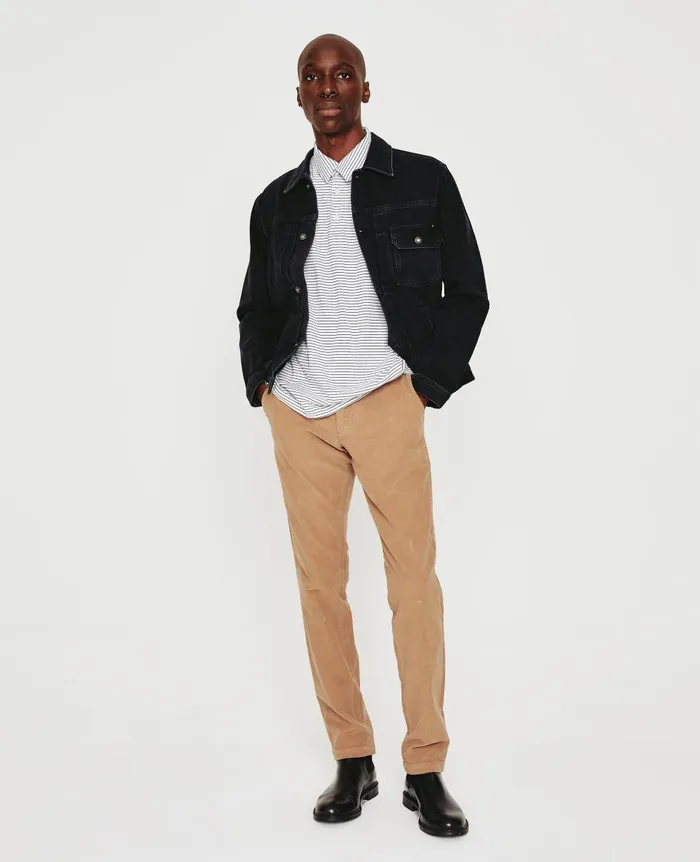 AG Jeans Bryce Polo True Whitetrue Black Men Polos