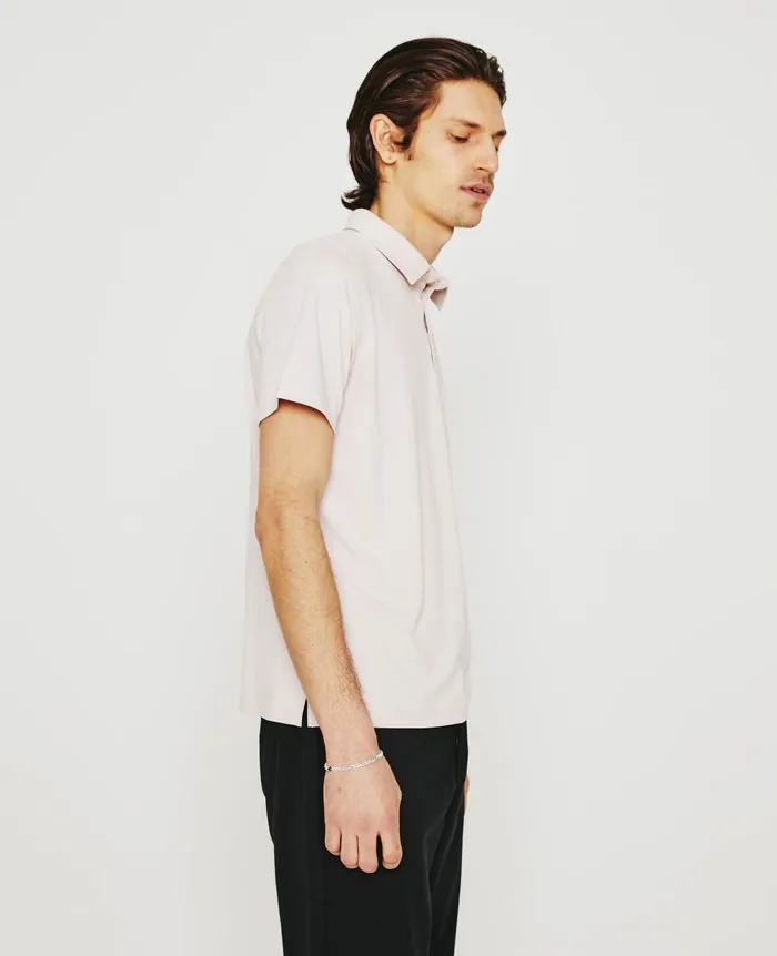 AG Jeans Bryce Polo Vintage Pink Men Polos AG Jeans Bryce Polo Vintage Pink Men Polos