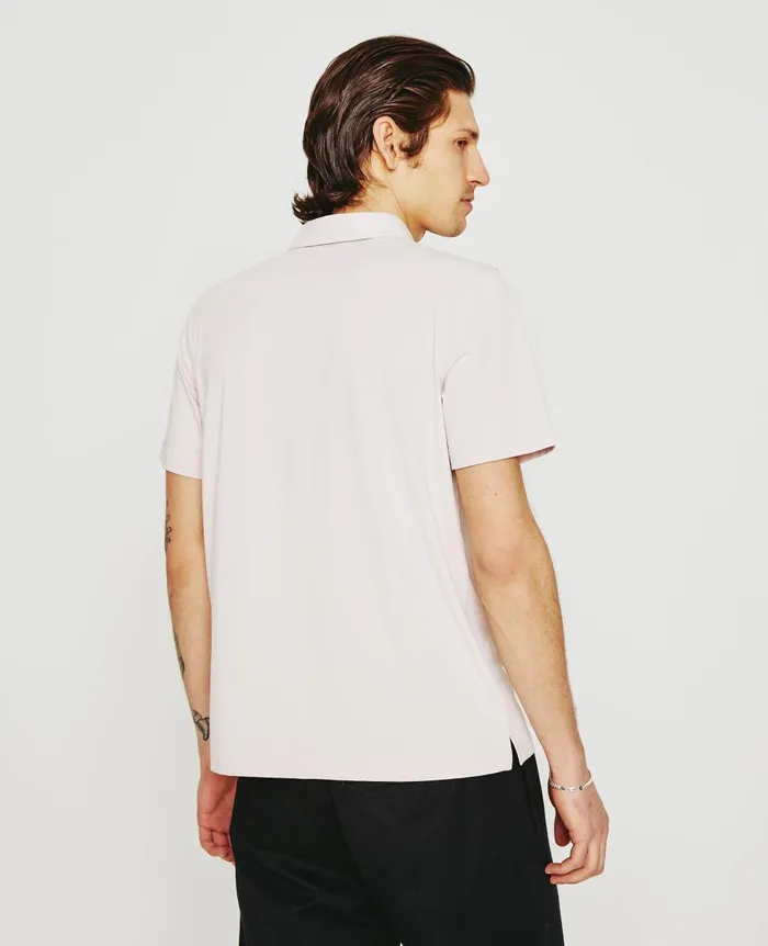 AG Jeans Bryce Polo Vintage Pink Men Polos AG Jeans Bryce Polo Vintage Pink Men Polos