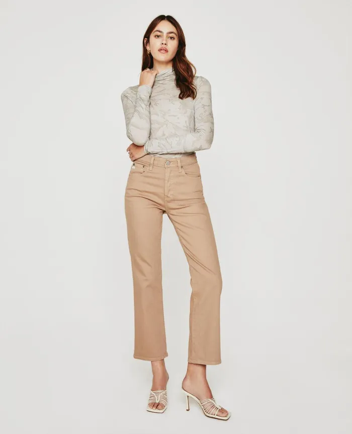 AG Jeans Chels Turtleneck Radio Map Neutral Multi Women Tops and Shirts AG Jeans Chels Turtleneck Radio Map Neutral Multi Women Tops and Shirts