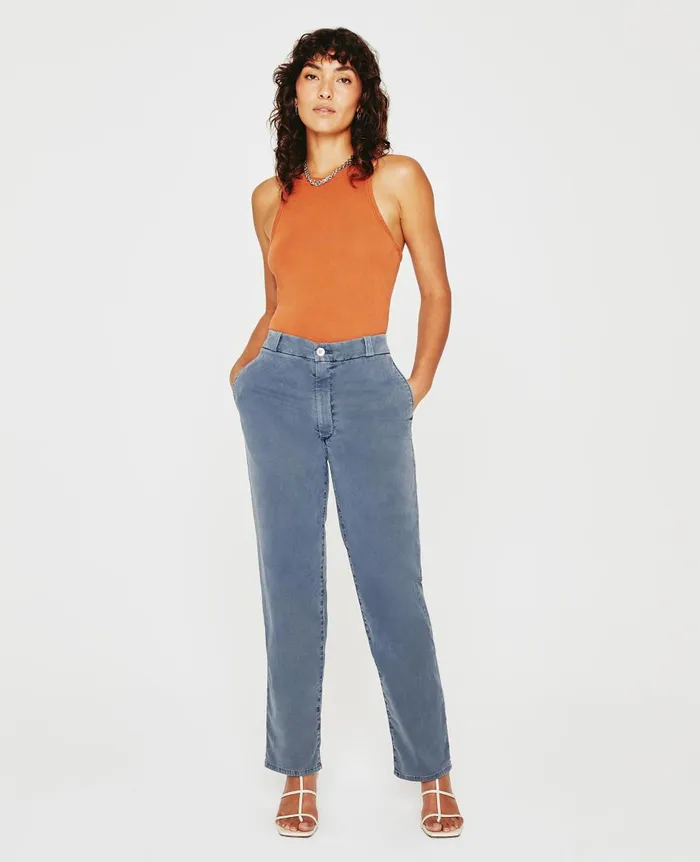 AG Jeans Clove Trouser Sulfur Bohemian Blue Women Pants