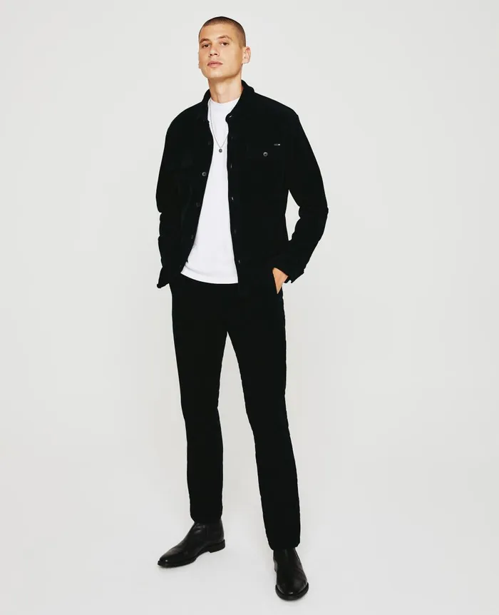 AG Jeans Elias Shirt Jacket Pure Black Men Shirts AG Jeans Elias Shirt Jacket Pure Black Men Shirts