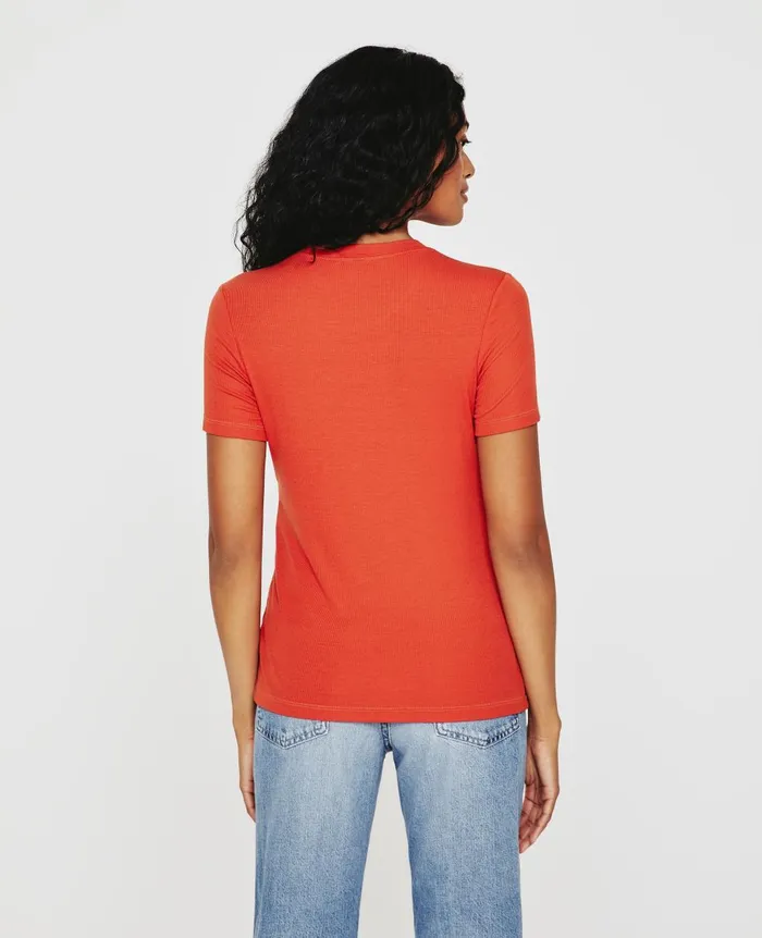 AG Jeans Gray Boy Tee Terra Cotta Women Tees and Tanks AG Jeans Gray Boy Tee Terra Cotta Women Tees and Tanks