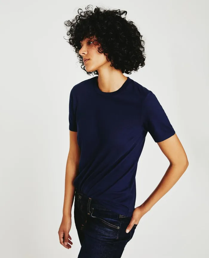 AG Jeans Jagger Crew Deep Navy Women Tees and Tanks AG Jeans Jagger Crew Deep Navy Women Tees and Tanks