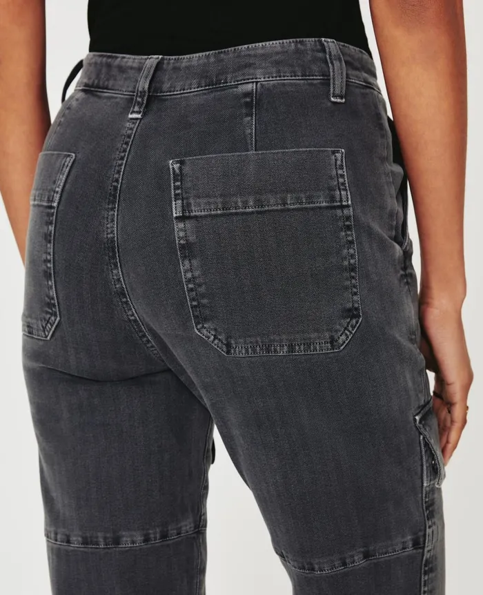 AG Jeans Knoxx Cargo Sulfur Black Women Pants AG Jeans Knoxx Cargo Sulfur Black Women Pants