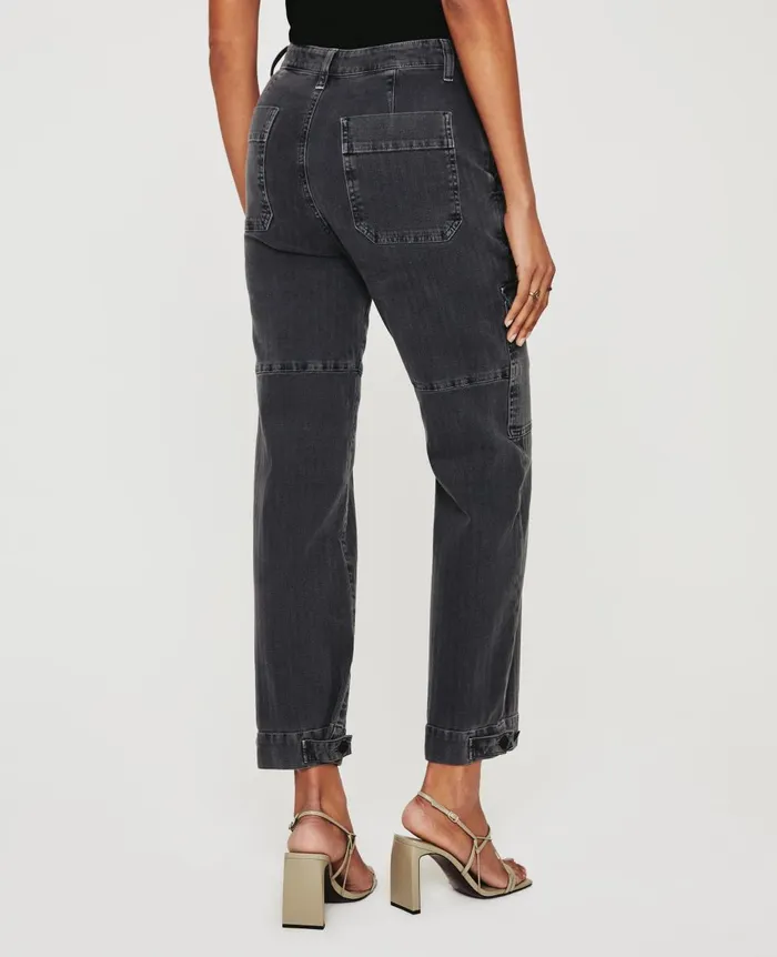 AG Jeans Knoxx Cargo Sulfur Black Women Pants AG Jeans Knoxx Cargo Sulfur Black Women Pants