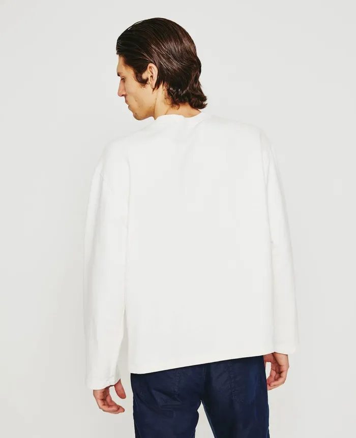 AG Jeans Liam Crew Ivory Dust Men Tees AG Jeans Liam Crew Ivory Dust Men Tees