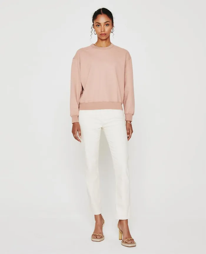 AG Jeans Nova Crew Rose Cloud Women Sweatshirts