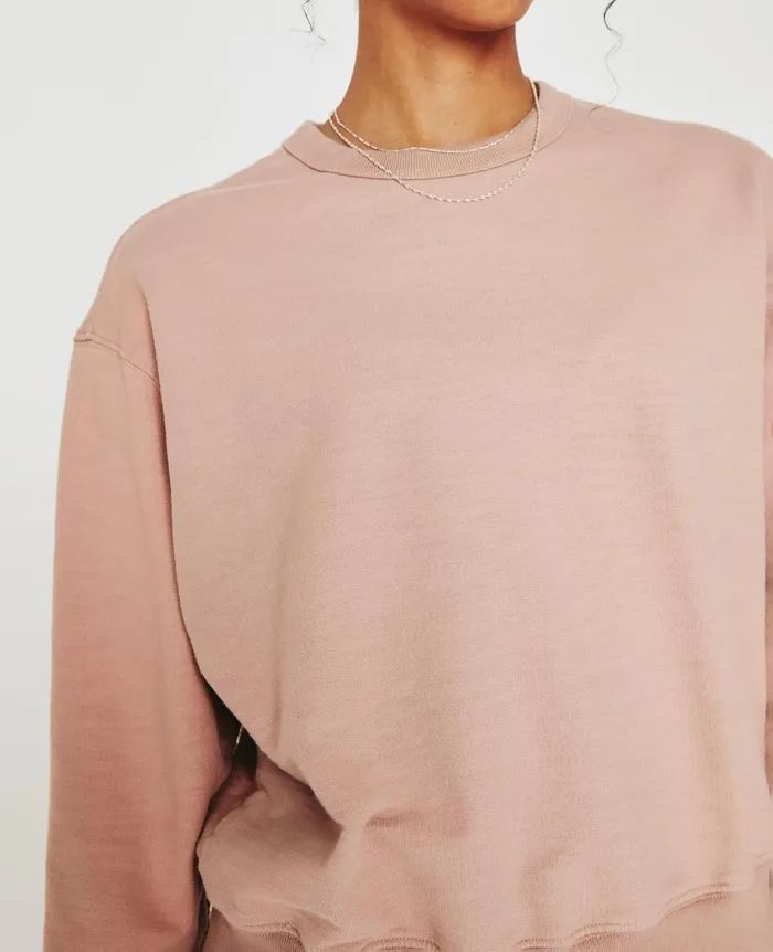 AG Jeans Nova Crew Rose Cloud Women Sweatshirts
