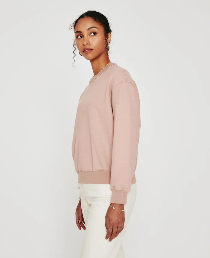 AG Jeans Nova Crew Rose Cloud Women Sweatshirts