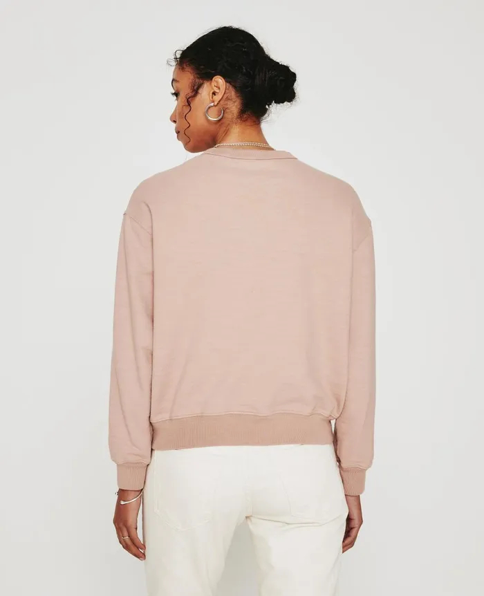 AG Jeans Nova Crew Rose Cloud Women Sweatshirts