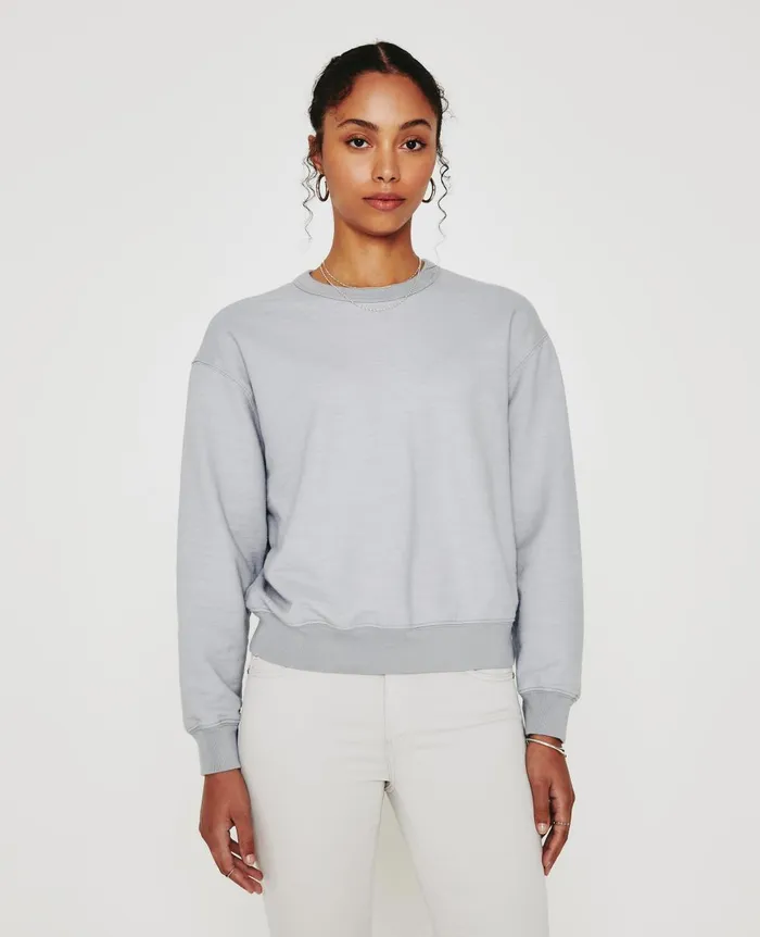 AG Jeans Nova Crew White Sands Women Sweatshirts