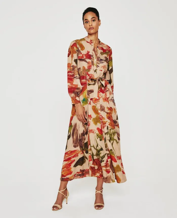 AG Jeans Sable Dress Garden Camo Neutral Multi Women Dresses and More