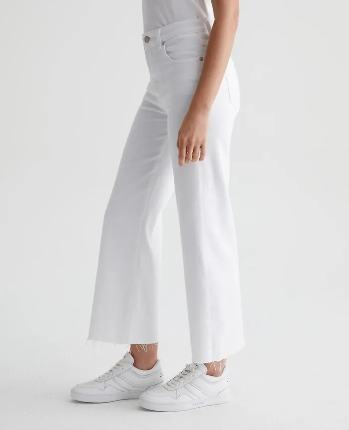 AG Jeans Saige Wide Leg Crop Modern White Women Denim AG Jeans Saige Wide Leg Crop Modern White Women Denim