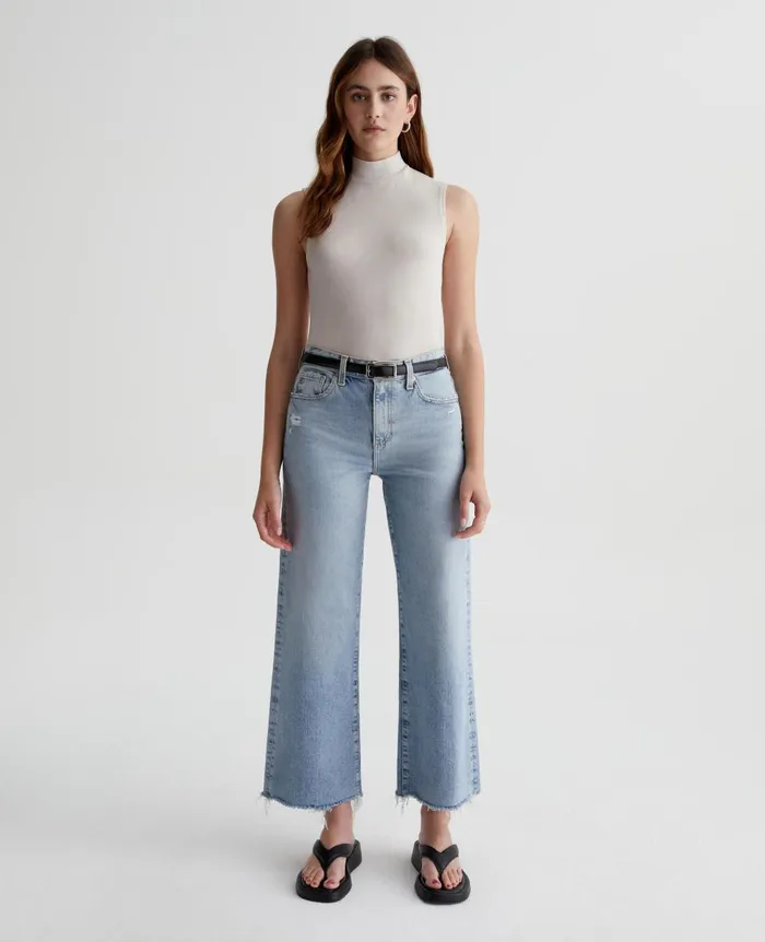 AG Jeans Saige Wide Leg Crop Windswept Women Denim