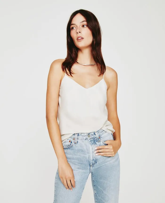 AG Jeans Scarlet Cami White Cream Women Tops and Shirts