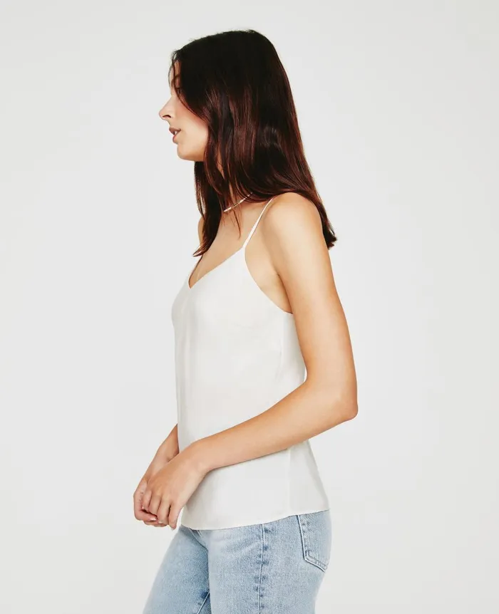 AG Jeans Scarlet Cami White Cream Women Tops and Shirts AG Jeans Scarlet Cami White Cream Women Tops and Shirts