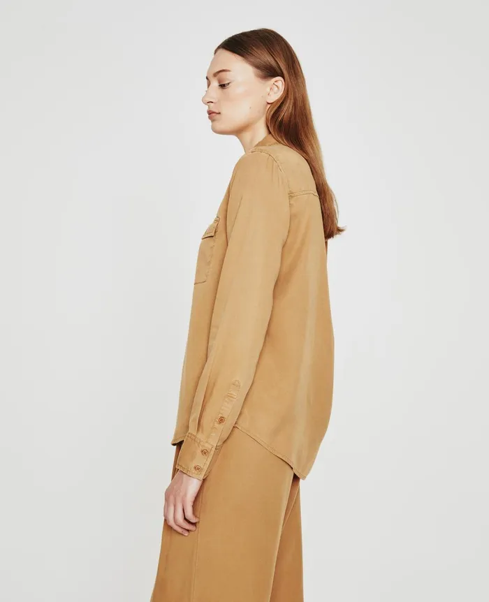 AG Jeans Shiela Utility Antique Bronze Women Tops and Shirts