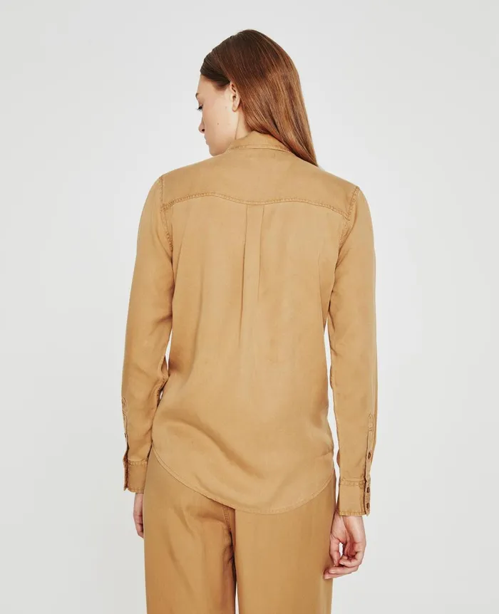 AG Jeans Shiela Utility Antique Bronze Women Tops and Shirts