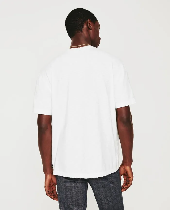 AG Jeans Wesley Crew Mix Tape 5 Years True White Men Tees AG Jeans Wesley Crew Mix Tape 5 Years True White Men Tees