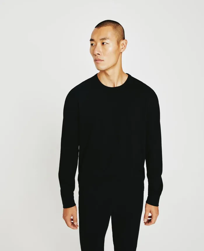 AG Jeans Wesley Pullover True Black Men Sweatshirts AG Jeans Wesley Pullover True Black Men Sweatshirts