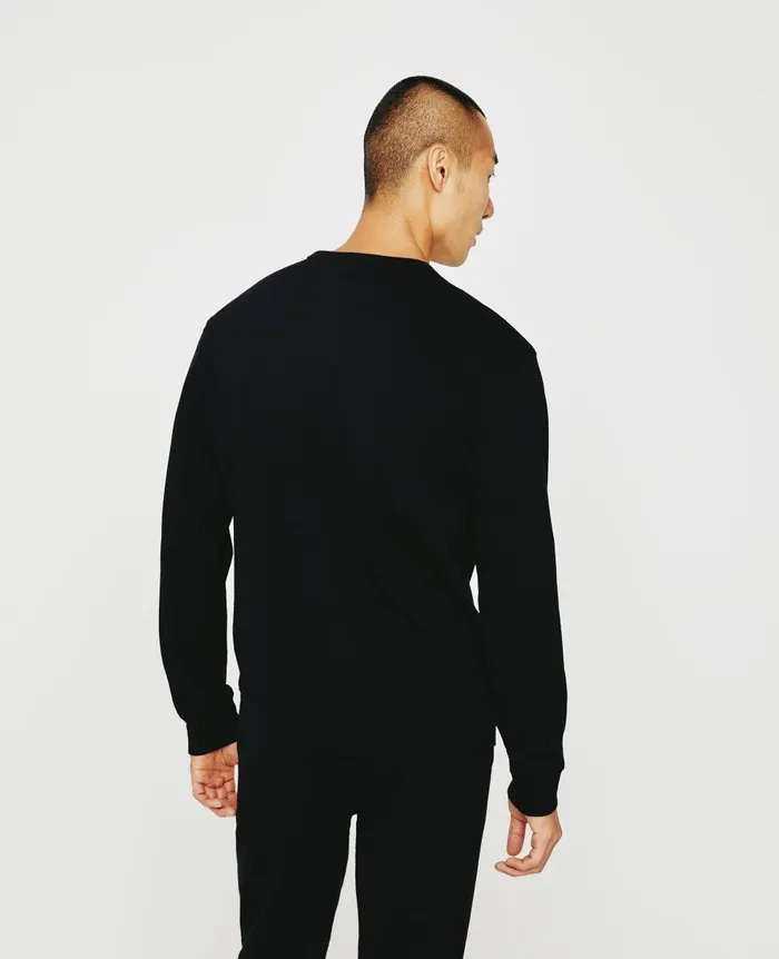 AG Jeans Wesley Pullover True Black Men Sweatshirts AG Jeans Wesley Pullover True Black Men Sweatshirts
