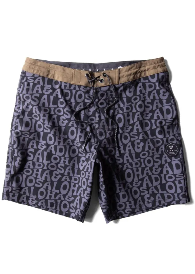 Aloha and Adios 175quot Boardshort Shark Men Vissla Boardshorts